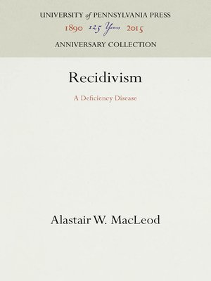 cover image of Recidivism